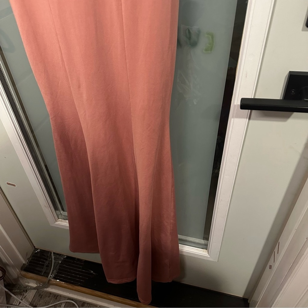 Size S Blush Pink Cap Sleeve Long Dress - Picture 5 of 7
